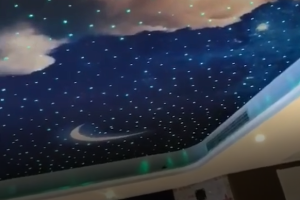 喷绘七彩变化满天星