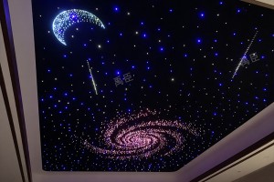 蓝白长亮+流星+升级星云+七彩月亮